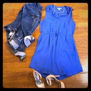Lauren Conrad Sapphire Blue Sleeveless Dress